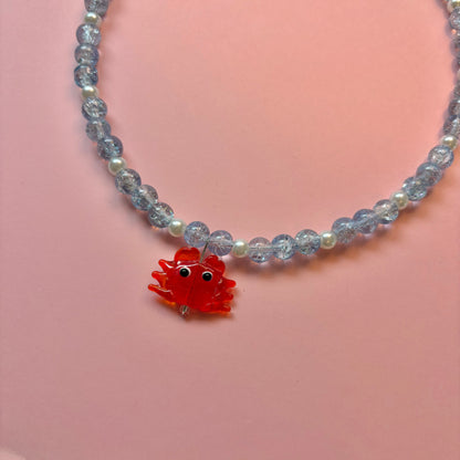 feeling crabby necklace