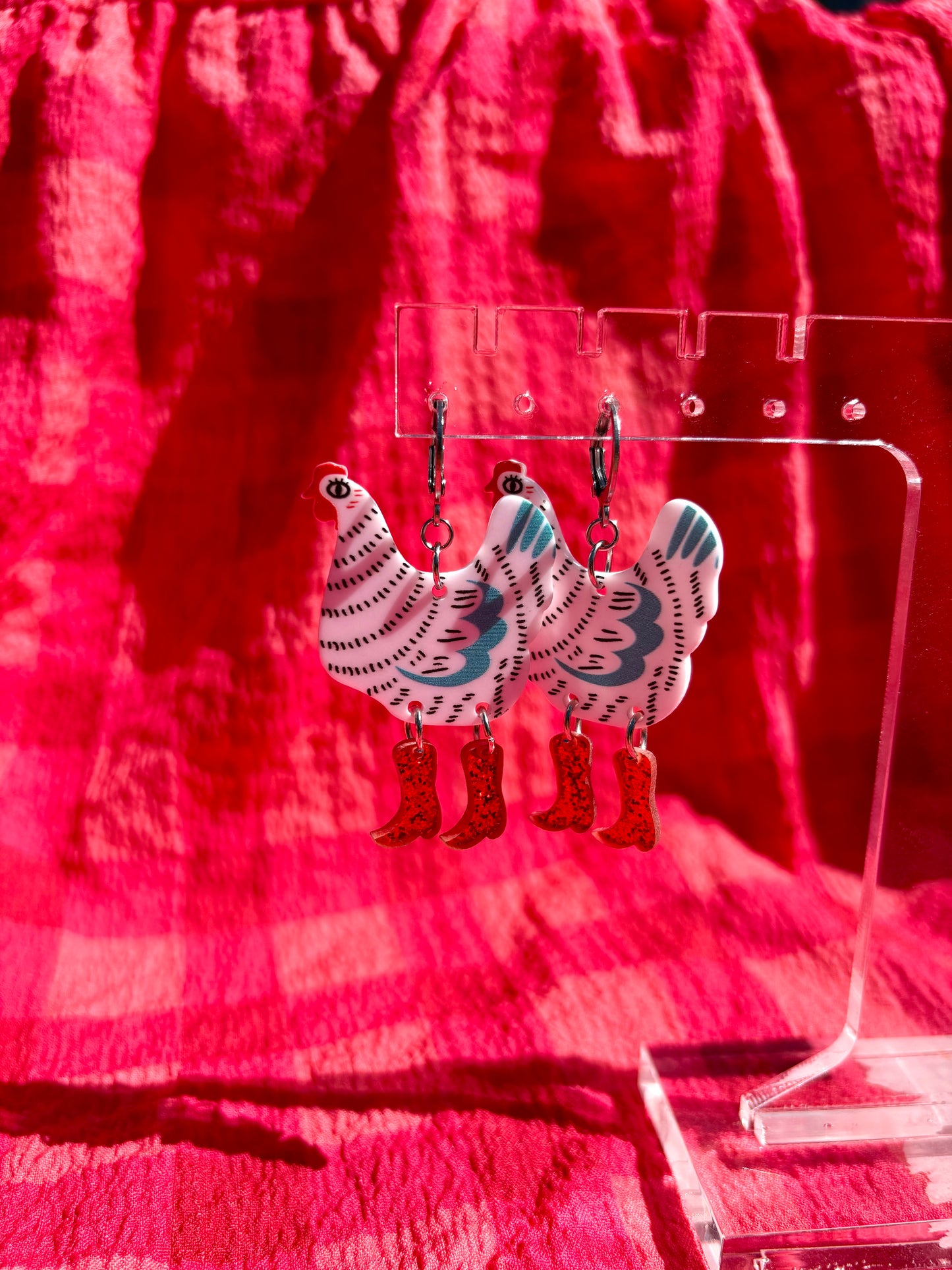 Chicken Earrings