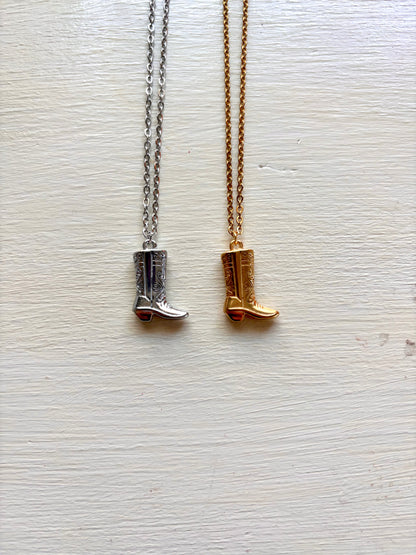 Cowboy Boot Necklace