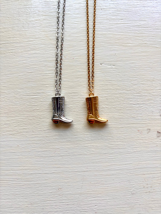 Cowboy Boot Necklace