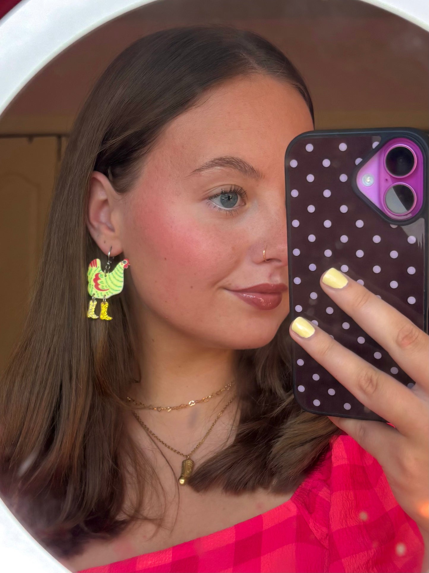 Chicken Earrings